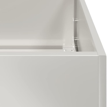 vidaXL Ζαρντινιέρα 120x80x80 εκ. από Ανοξείδωτο Ατσάλι