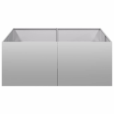 vidaXL Ζαρντινιέρα 100x100x40 εκ. από Γαλβανισμένο Ατσάλι