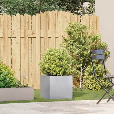 vidaXL Ζαρντινιέρα 40x40x40 εκ. από Γαλβανισμένο Ατσάλι
