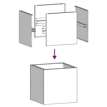 vidaXL Ζαρντινιέρα 40x40x40 εκ. από Γαλβανισμένο Ατσάλι