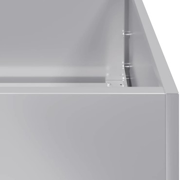 vidaXL Ζαρντινιέρα 40x40x40 εκ. από Γαλβανισμένο Ατσάλι