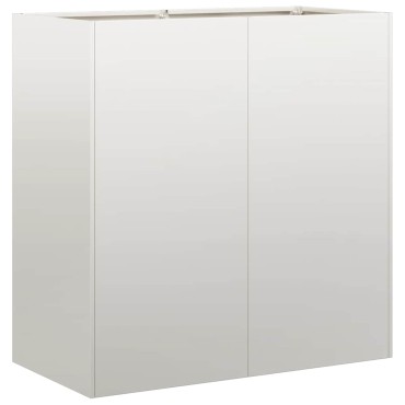 vidaXL Ζαρντινιέρα 80x40x80 εκ. από Ανοξείδωτο Ατσάλι