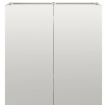 vidaXL Ζαρντινιέρα 80x40x80 εκ. από Ανοξείδωτο Ατσάλι