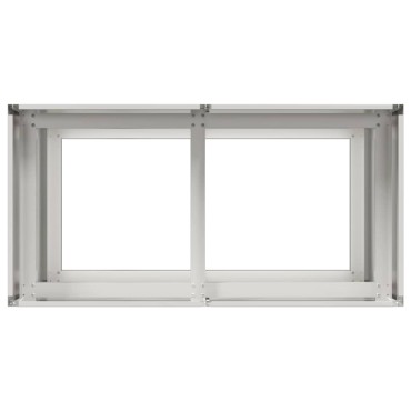 vidaXL Ζαρντινιέρα 80x40x80 εκ. από Ανοξείδωτο Ατσάλι
