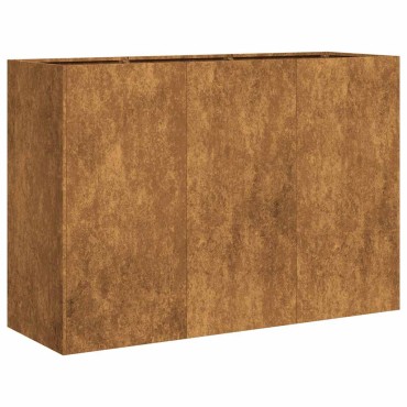 vidaXL Ζαρντινιέρα 120x40x80 εκ. Ατσάλι Σκληρυθέν στον Αέρα