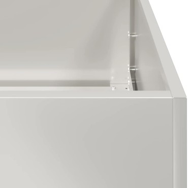 vidaXL Ζαρντινιέρα 80x80x40 εκ. από Ανοξείδωτο Ατσάλι