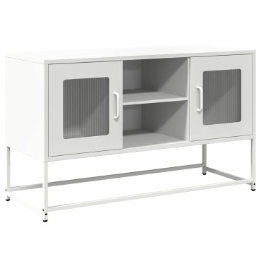 vidaXL Έπιπλο Τηλεόρασης Λευκό 100,5x39x60,5cm από Ατσάλι