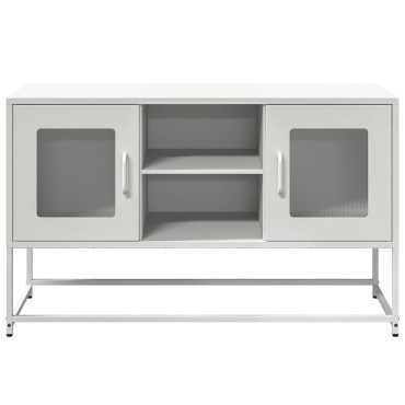 vidaXL Έπιπλο Τηλεόρασης Λευκό 100,5x39x60,5cm από Ατσάλι