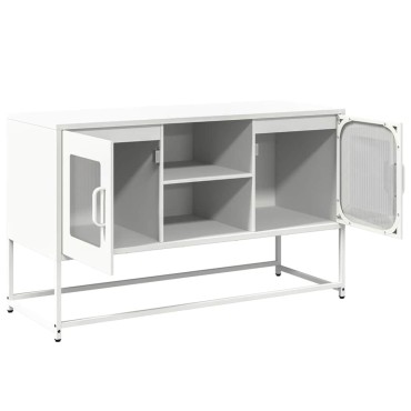vidaXL Έπιπλο Τηλεόρασης Λευκό 100,5x39x60,5cm από Ατσάλι