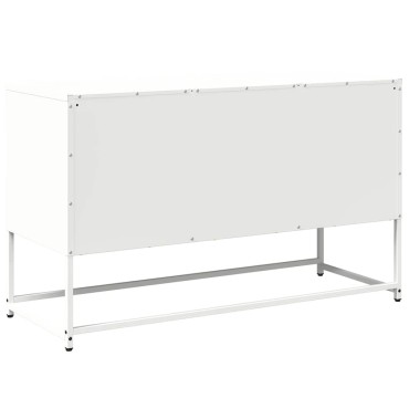vidaXL Έπιπλο Τηλεόρασης Λευκό 100,5x39x60,5cm από Ατσάλι