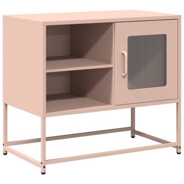 vidaXL Έπιπλο Τηλεόρασης Ροζ 68x39x60,5cm από Χάλυβα