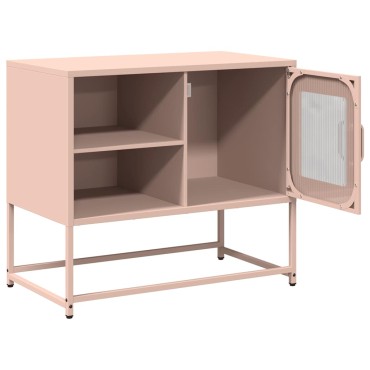 vidaXL Έπιπλο Τηλεόρασης Ροζ 68x39x60,5cm από Χάλυβα