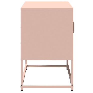 vidaXL Έπιπλο Τηλεόρασης Ροζ 68x39x60,5cm από Χάλυβα