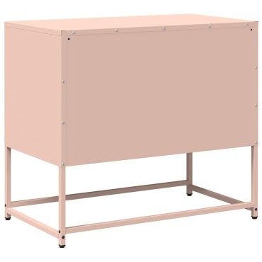 vidaXL Έπιπλο Τηλεόρασης Ροζ 68x39x60,5cm από Χάλυβα
