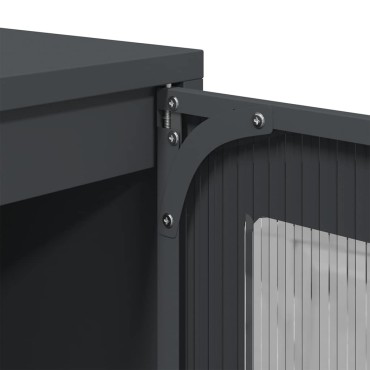 vidaXL Highboard Ανθρακί 68x39x123cm Χάλυβας 1 τεμ.