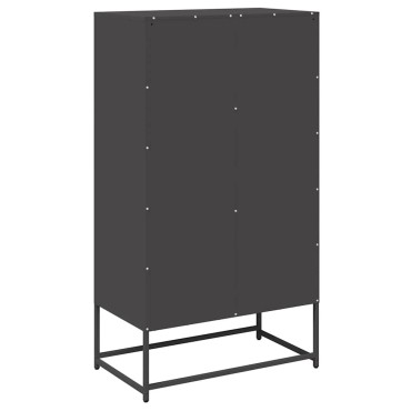 vidaXL Highboard Μαύρο 68x39x123cm Χάλυβας 1 τεμ.