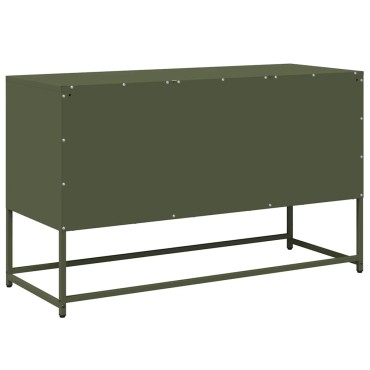 vidaXL Έπιπλο Τηλεόρασης Πράσινο Λαδί 100,5x39x60,5cm από Ατσάλι