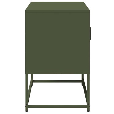 vidaXL Έπιπλο Τηλεόρασης Πράσινο Λαδί 68,5x39x60,5cm από Ατσάλι