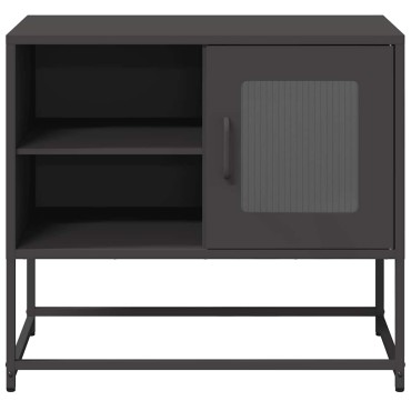 vidaXL Έπιπλο Τηλεόρασης Μαύρο 68,5x39x60,5cm Ατσάλινο