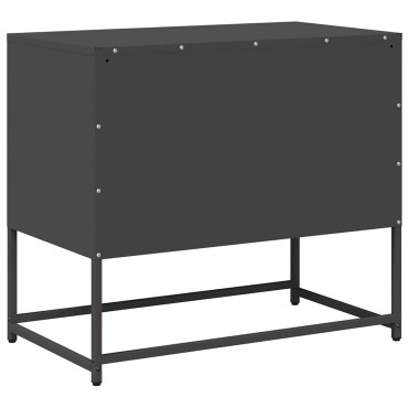 vidaXL Έπιπλο Τηλεόρασης Μαύρο 68,5x39x60,5cm Ατσάλινο