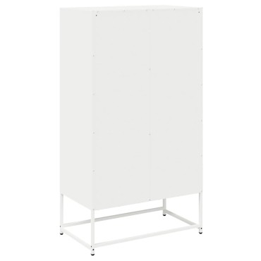 vidaXL Highboard Λευκό 68x39x123cm Ατσάλι 1 τεμ.
