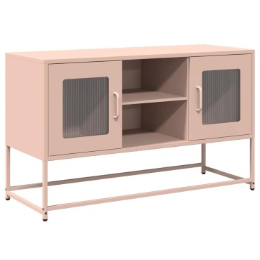 vidaXL Έπιπλο Τηλεόρασης Ροζ 100,5x39x60,5cm από Ατσάλι