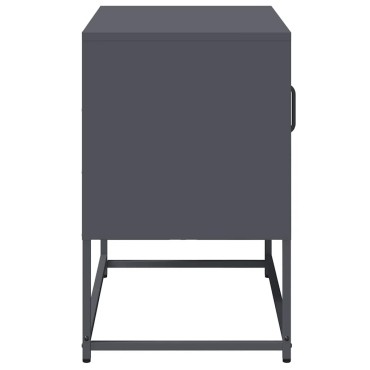 vidaXL Έπιπλο Τηλεόρασης Ανθρακί 68x39x60,5cm από Χάλυβα