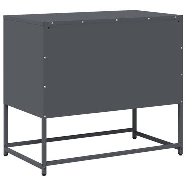 vidaXL Έπιπλο Τηλεόρασης Ανθρακί 68x39x60,5cm από Χάλυβα