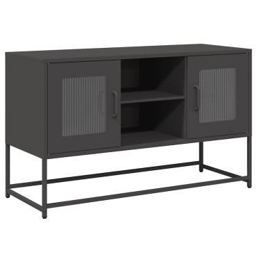 vidaXL Έπιπλο Τηλεόρασης Μαύρο 100,5x39x60,5cm Ατσάλινο