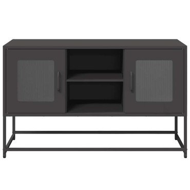 vidaXL Έπιπλο Τηλεόρασης Μαύρο 100,5x39x60,5cm Ατσάλινο