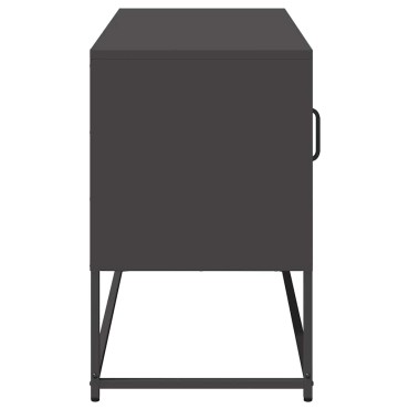 vidaXL Έπιπλο Τηλεόρασης Μαύρο 100,5x39x60,5cm Ατσάλινο