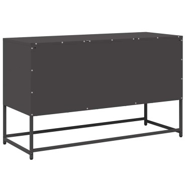 vidaXL Έπιπλο Τηλεόρασης Μαύρο 100,5x39x60,5cm Ατσάλινο