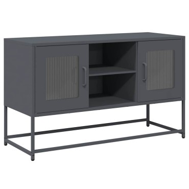 vidaXL Έπιπλο Τηλεόρασης Ανθρακί 100,5x39x60,5cm από Ατσάλι