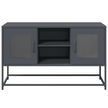 vidaXL Έπιπλο Τηλεόρασης Ανθρακί 100,5x39x60,5cm από Ατσάλι