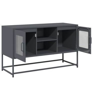 vidaXL Έπιπλο Τηλεόρασης Ανθρακί 100,5x39x60,5cm από Ατσάλι