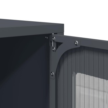 vidaXL Έπιπλο Τηλεόρασης Ανθρακί 100,5x39x60,5cm από Ατσάλι