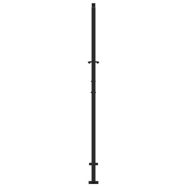 vidaXL Πύλη κήπου Μαύρη 105x180 cm Ατσάλινη ελαφριά σχεδίαση