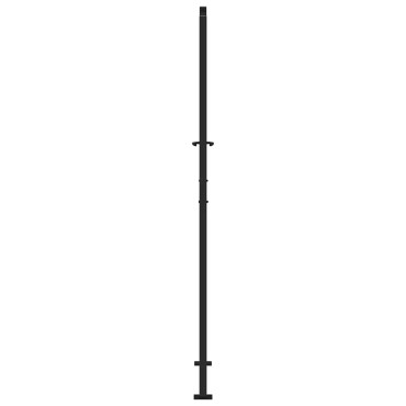 vidaXL Πύλη κήπου Μαύρη 105x205 cm Ατσάλινη ελαφριά σχεδίαση