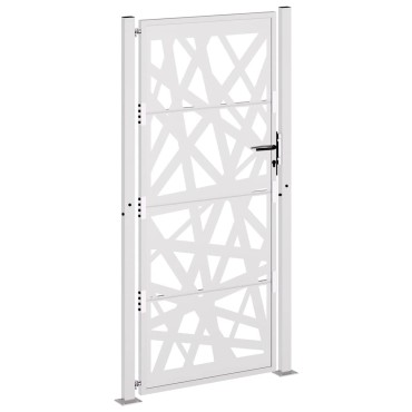 vidaXL Πύλη κήπου 105x205 cm από καιρικό χάλυβα Light Design