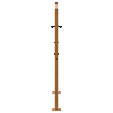vidaXL Πύλη κήπου 105x105 cm Σταυρός σχεδιασμού από διαβρωμένο χάλυβα