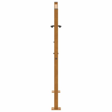 vidaXL Πύλη κήπου 105x105 cm από χάλυβα με φύλλα καιρικές συνθήκες