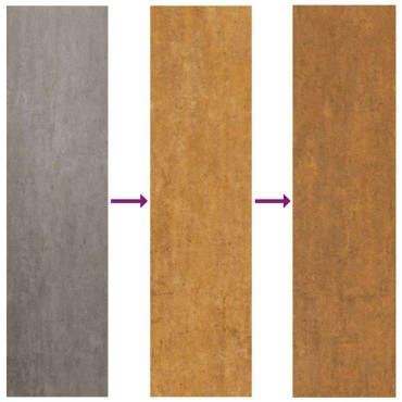 vidaXL Πύλη κήπου 105x105 cm από χάλυβα με φύλλα καιρικές συνθήκες