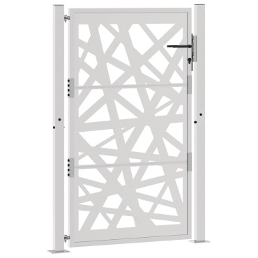 vidaXL Πύλη κήπου 105x155 cm από καιρικό χάλυβα Light Design