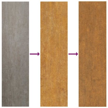 vidaXL Πύλη κήπου 105x155 cm από καιρικό χάλυβα Light Design
