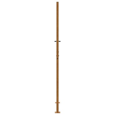 vidaXL Πύλη κήπου 105x205 cm Σταυρός σχεδιασμού από διαβρωμένο χάλυβα