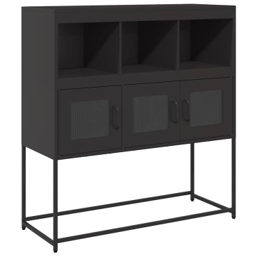 vidaXL Ντουλάπι Μαύρο 100,5x39x107cm από Χάλυβα Ψυχρής Έλασης 1 τεμ.