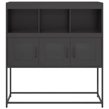 vidaXL Ντουλάπι Μαύρο 100,5x39x107cm από Χάλυβα Ψυχρής Έλασης 1 τεμ.