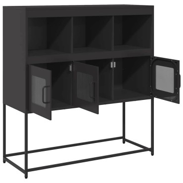 vidaXL Ντουλάπι Μαύρο 100,5x39x107cm από Χάλυβα Ψυχρής Έλασης 1 τεμ.