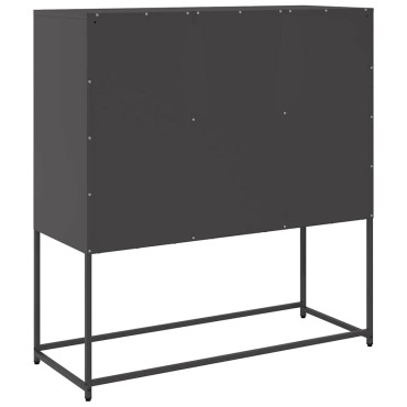 vidaXL Ντουλάπι Μαύρο 100,5x39x107cm από Χάλυβα Ψυχρής Έλασης 1 τεμ.