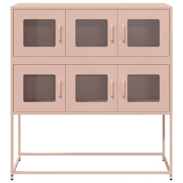vidaXL Ντουλάπι Ροζ 100,5x39x107cm από Χάλυβα Ψυχρής Έλασης 1 τεμ.